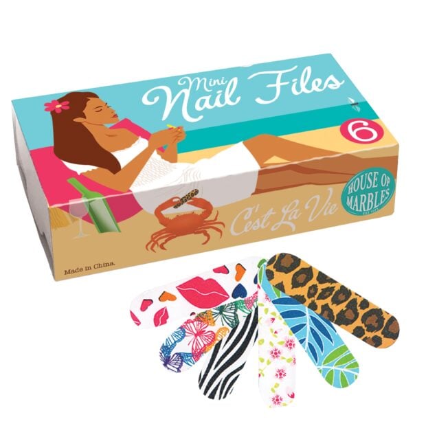 Six Mini Nail Files