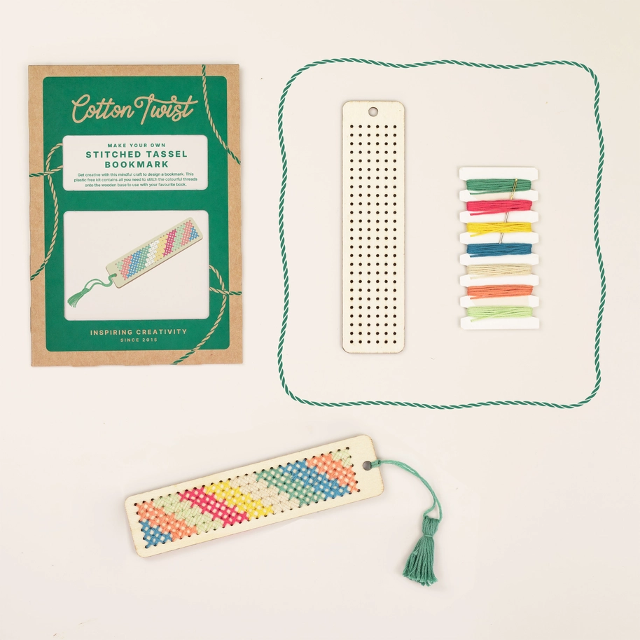Make Your Own Stitched Tassel Bookmark
