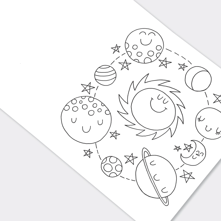 To the Moon Colouring Book