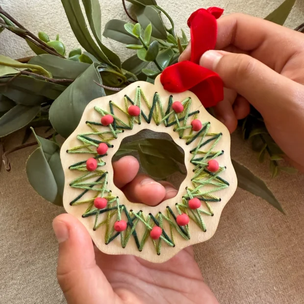 Make Your Own Stitched Wreath